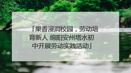 果香浸润校园，劳动培育新人 绵阳安州塔水初中开展劳动实践活动