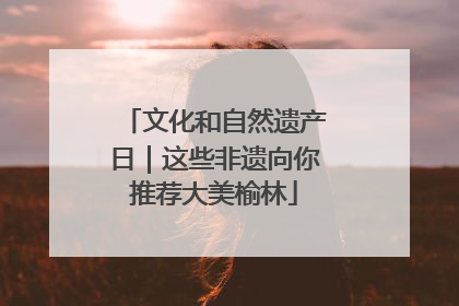 文化和自然遗产日｜这些非遗向你推荐大美榆林
