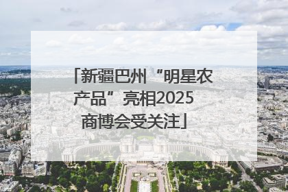 新疆巴州“明星农产品”亮相2025商博会受关注