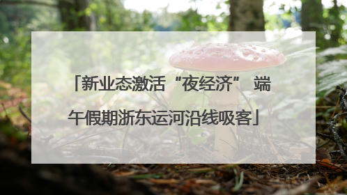 新业态激活“夜经济” 端午假期浙东运河沿线吸客