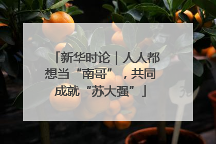 新华时论｜人人都想当“南哥”，共同成就“苏大强”