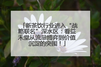 新茶饮行业进入“战略联名”深水区：看益禾堂从流量博弈到价值沉淀的突围！