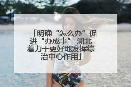明确“怎么办”促进“办成事” 湖北着力于更好地发挥综治中心作用