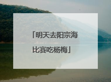 明天去阳宗海比赛吃杨梅
