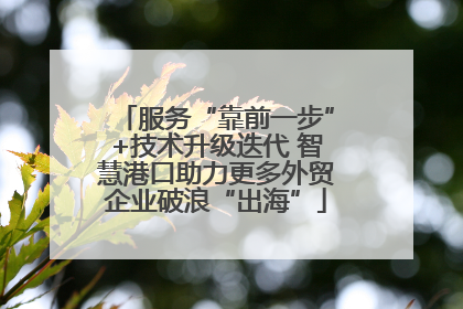 服务“靠前一步”+技术升级迭代 智慧港口助力更多外贸企业破浪“出海”