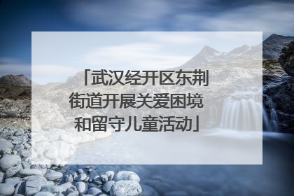 武汉经开区东荆街道开展关爱困境和留守儿童活动