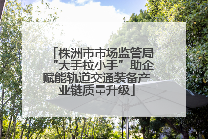 株洲市市场监管局“大手拉小手”助企赋能轨道交通装备产业链质量升级
