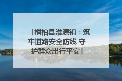 桐柏县淮源镇：筑牢道路安全防线 守护群众出行平安