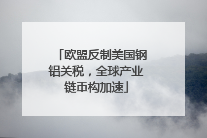 欧盟反制美国钢铝关税，全球产业链重构加速