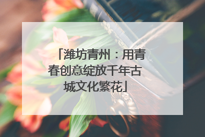 潍坊青州：用青春创意绽放千年古城文化繁花