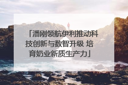 潘刚领航伊利推动科技创新与数智升级 培育奶业新质生产力