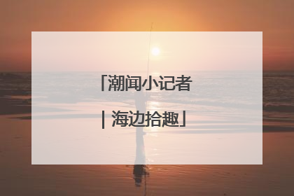 潮闻小记者｜海边拾趣