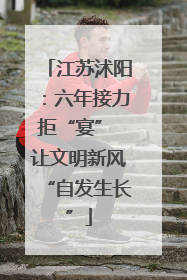 江苏沭阳：六年接力拒“宴” 让文明新风“自发生长”