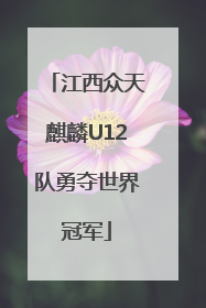 江西众天麒麟U12队勇夺世界冠军