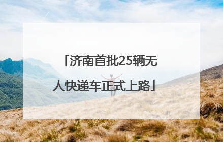 济南首批25辆无人快递车正式上路