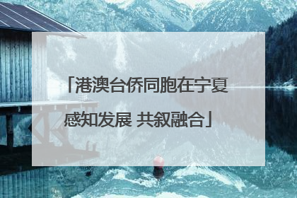港澳台侨同胞在宁夏感知发展 共叙融合