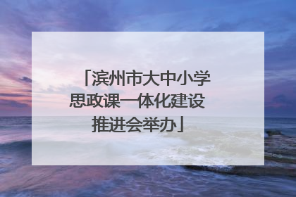 滨州市大中小学思政课一体化建设推进会举办