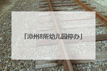 漳州8所幼儿园停办