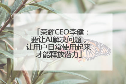 荣耀CEO李健：要让AI解决问题，让用户日常使用起来才能释放潜力