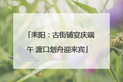 耒阳：古街铺宴庆端午 渡口划舟迎来宾