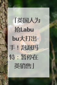 英国人为抢Labubu大打出手！泡泡玛特：暂停在英销售