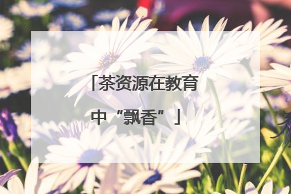 茶资源在教育中“飘香”