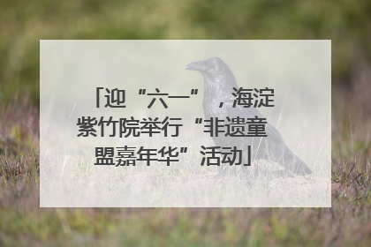 迎“六一”，海淀紫竹院举行“非遗童盟嘉年华”活动