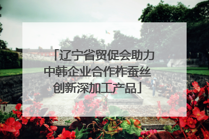 辽宁省贸促会助力中韩企业合作柞蚕丝创新深加工产品