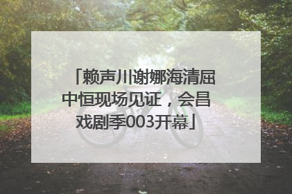 赖声川谢娜海清屈中恒现场见证，会昌戏剧季003开幕