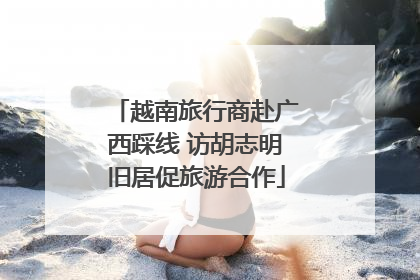 越南旅行商赴广西踩线 访胡志明旧居促旅游合作