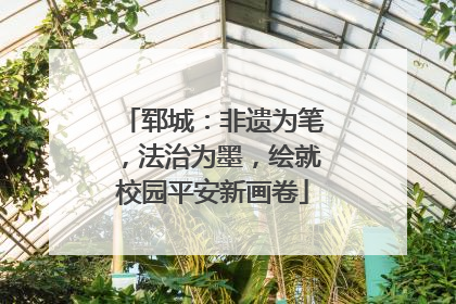 郓城：非遗为笔，法治为墨，绘就校园平安新画卷