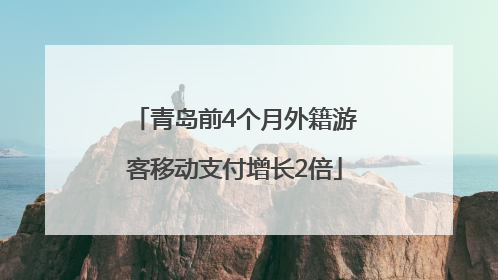 青岛前4个月外籍游客移动支付增长2倍