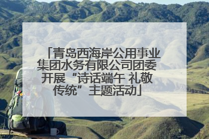青岛西海岸公用事业集团水务有限公司团委开展“诗话端午 礼敬传统”主题活动