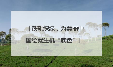 铁轨织绿，为美丽中国绘就生机“底色”