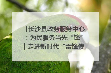 长沙县政务服务中心：为民服务当先“锋”｜走进新时代“雷锋传人 长沙榜样”