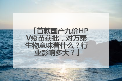 首款国产九价HPV疫苗获批，对万泰生物意味着什么？行业影响多大？