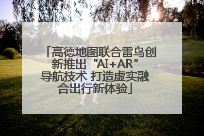 高德地图联合雷鸟创新推出“AI+AR”导航技术 打造虚实融合出行新体验