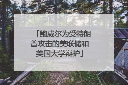 鲍威尔为受特朗普攻击的美联储和美国大学辩护