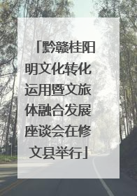 黔赣桂阳明文化转化运用暨文旅体融合发展座谈会在修文县举行