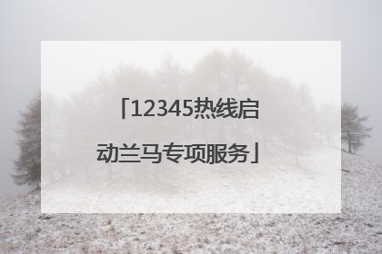 12345热线启动兰马专项服务