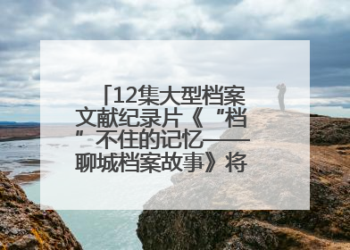 12集大型档案文献纪录片《“档”不住的记忆——聊城档案故事》将于近期播出