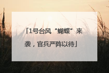 1号台风“蝴蝶”来袭，官兵严阵以待