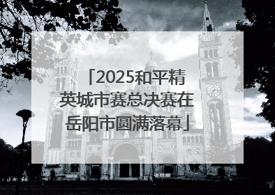 2025和平精英城市赛总决赛在岳阳市圆满落幕