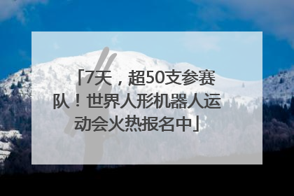 7天，超50支参赛队！世界人形机器人运动会火热报名中