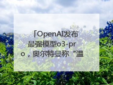 OpenAI发布最强模型o3-pro，奥尔特曼称“温和的奇点”到来
